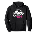 Womens Soccer Player Soccer Soccer Hoodie - Fun Novelty Design for Adults