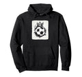 Funny Crowned Soccer Ball Costume Hoodie - Casual Everyday Wear for Adults