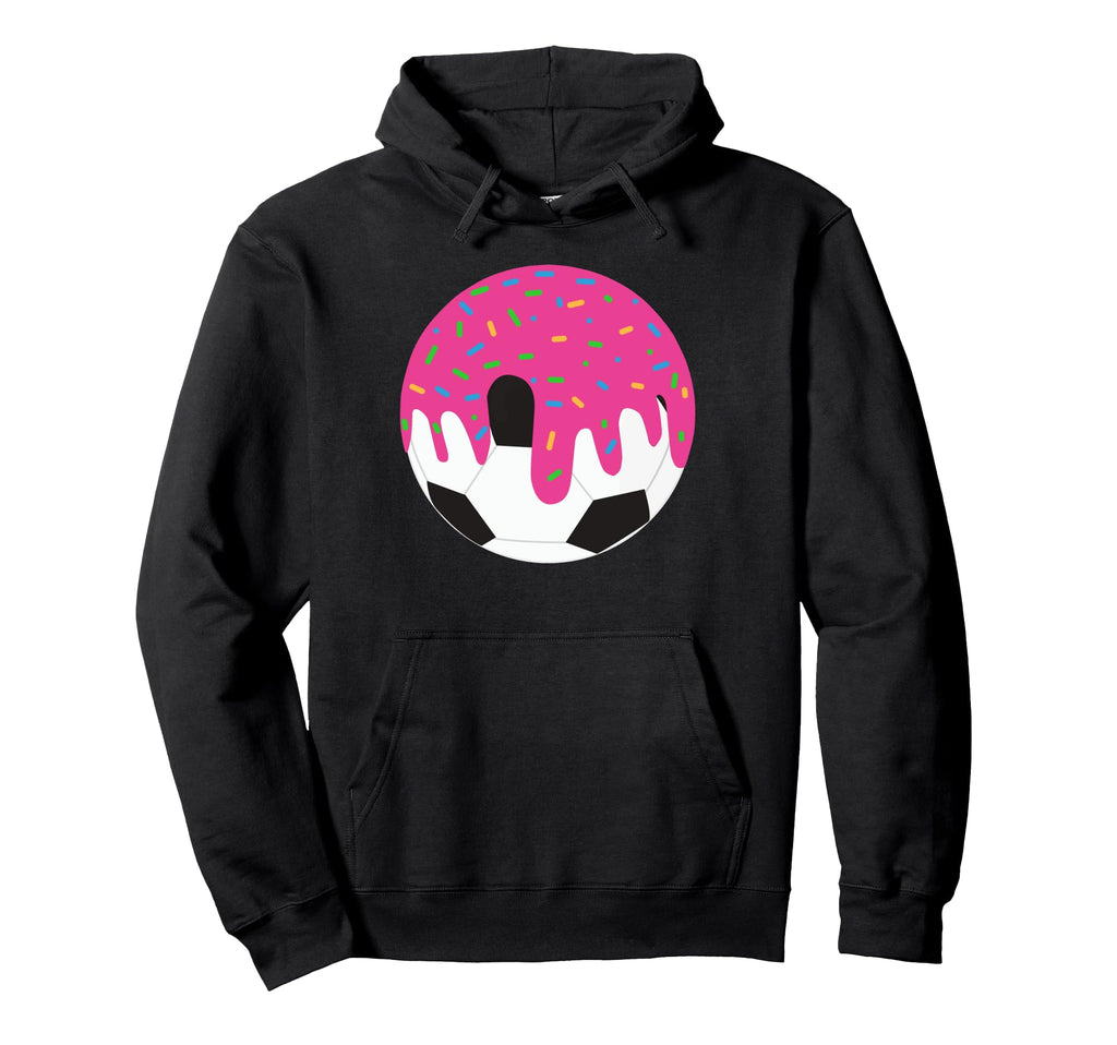Funny Soccer Ball Ice Cream Drip Hoodie - Aesthetic Graphic Unisex