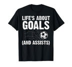 Soccer Art Soccer Lovers Soccer Player T-Shirt - Novelty Apparel for Adults