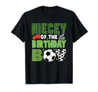 Niecey Birthday Soccer Group Family T-Shirt - Fun Novelty Design Unisex