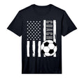 Usa Flag Soccer Coach Funny Soccer T-Shirt - Custom Art Print Unisex