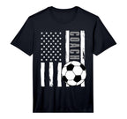 Usa Flag Soccer Coach Funny Soccer T-Shirt - Custom Art Print Unisex