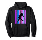 18Th Soccer Birthday Goals Score Hoodie - Custom Art Print for Adults