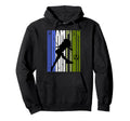 Blue Green Soccer Birthday Football Hoodie - Unique Graphic Unisex