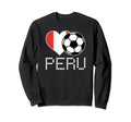 Peru Soccer Peruvian Flag Love Sweatshirt - Aesthetic Graphic Men Women