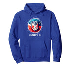 American Flag Soccer Team Soccer 2024 Hoodie - Custom Art Print for Adults