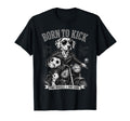 Dalmatian Motorbike Love Footbal Soccer T-Shirt - Graphic Print Men Women