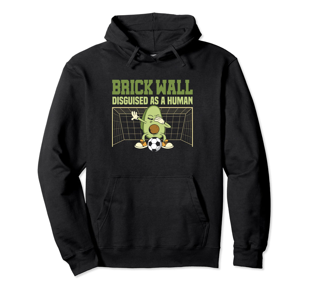 Avocado Goalie Brick Wall Disguised As Hoodie - Graphic Print Men Women