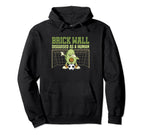 Avocado Goalie Brick Wall Disguised As Hoodie - Graphic Print Men Women