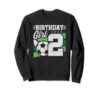 2Nd Birthday Soccer Party 2 Year Old Sweatshirt - Unique Graphic Unisex