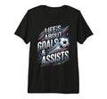 Lifes About Goals And Assist T-Shirt - Casual Everyday Wear for Adults