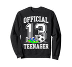Teenager 13 Years Bday 13Th Sweatshirt - Custom Art Print for Adults