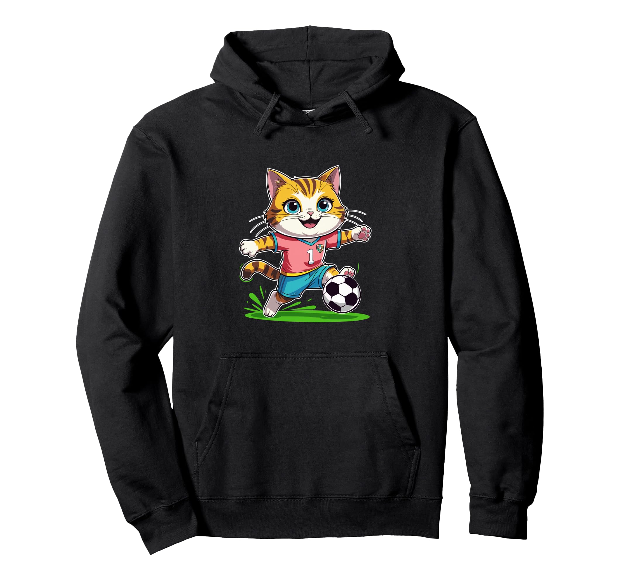 Soccer Cutie Soccer Cat Kitty Hoodie - Novelty Apparel Unisex