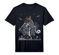 Soccer Skeleton Halloween Soccer T-Shirt - Streetwear Style for Adults