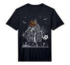 Soccer Skeleton Halloween Soccer T-Shirt - Streetwear Style for Adults
