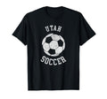 Utah Soccer Distressed 90S T-Shirt - Novelty Apparel Unisex