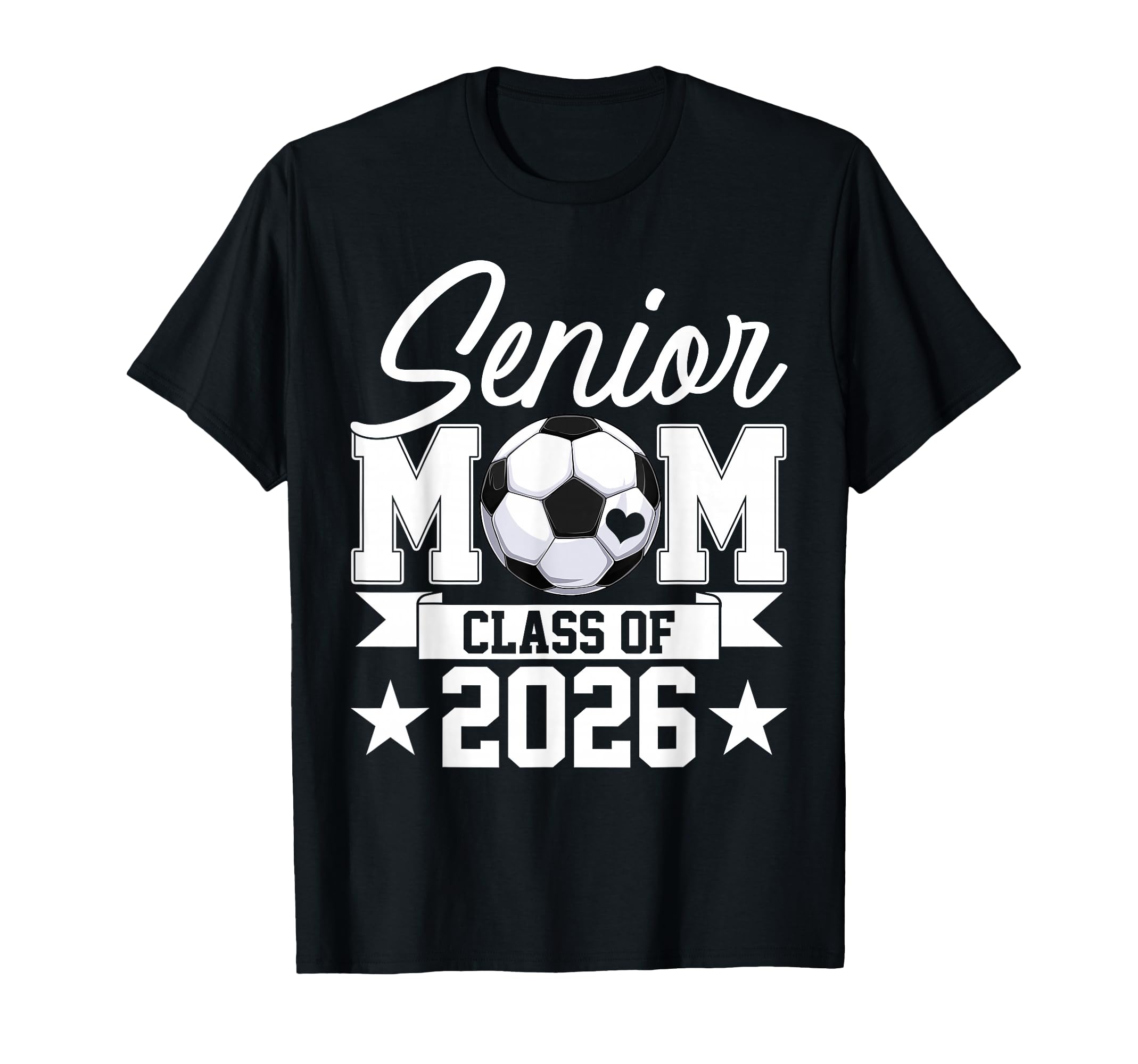 Senior Mom Class 2026 Graduate Soccer T-Shirt - Novelty Apparel for Adults