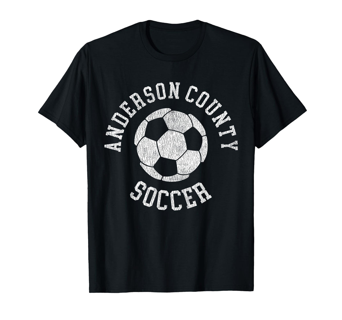 Anderson County Soccer Distressed 90S T-Shirt - Graphic Print Men Women