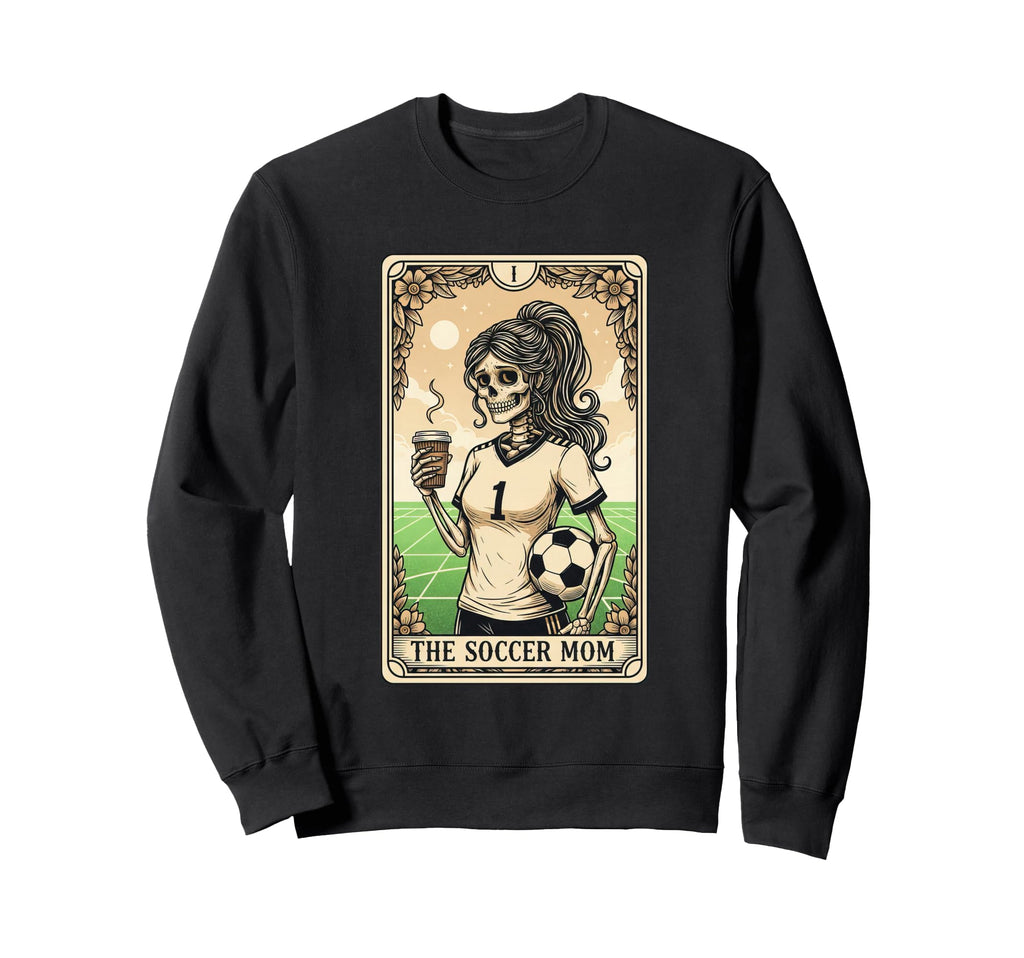 Soccer Mom Tarot Card Halloween Sweatshirt - Fun Novelty Design Unisex