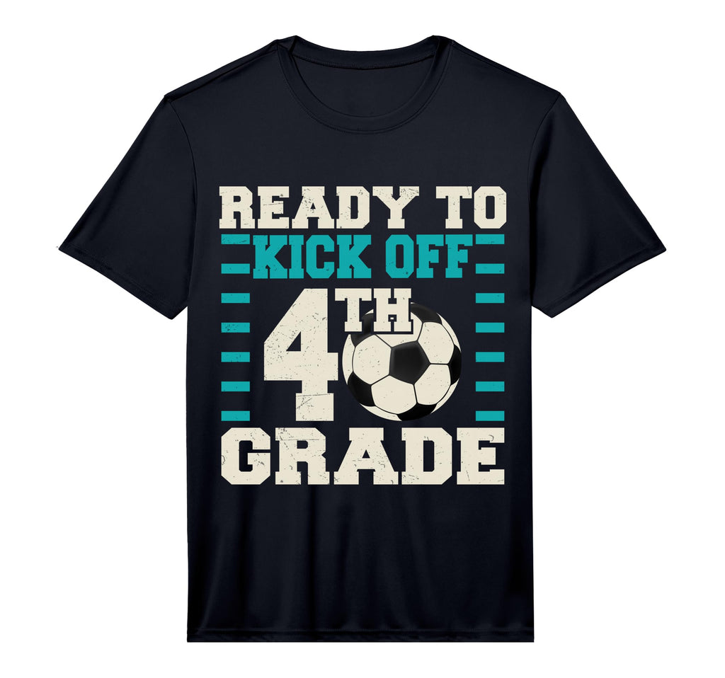Ready To Kick Off 4Th Grade Soccer T-Shirt - Aesthetic Graphic for Adults