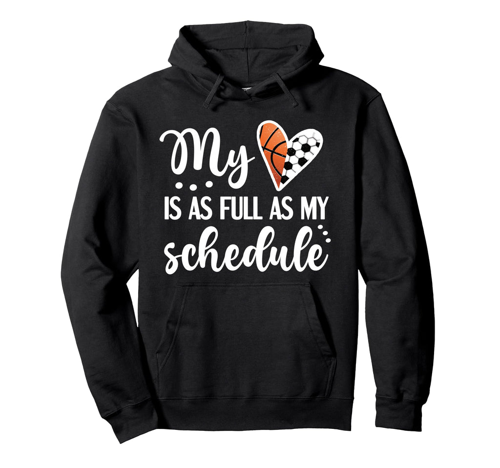 Full Schedule Heart Proud Basketball Hoodie - Unique Graphic Men Women