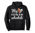 Full Schedule Heart Proud Basketball Hoodie - Unique Graphic Men Women