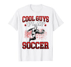 Guys Play Soccer Footballers Young T-Shirt - Novelty Apparel Unisex