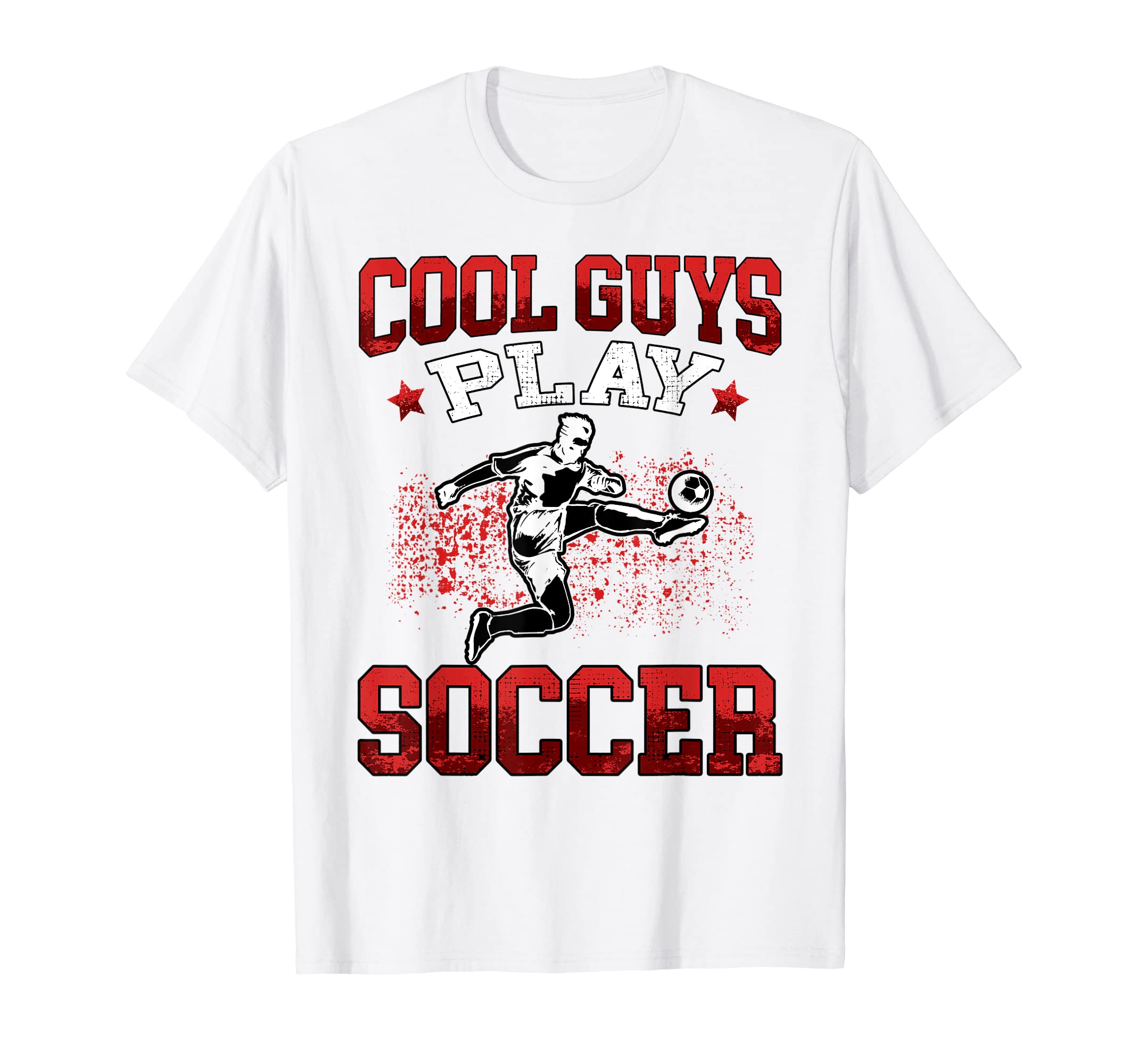 Guys Play Soccer Footballers Young T-Shirt - Novelty Apparel Unisex