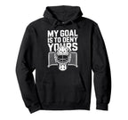 Ice Hockey Goalkeeper Goals Mask Hockey Hoodie - Graphic Print for Adults