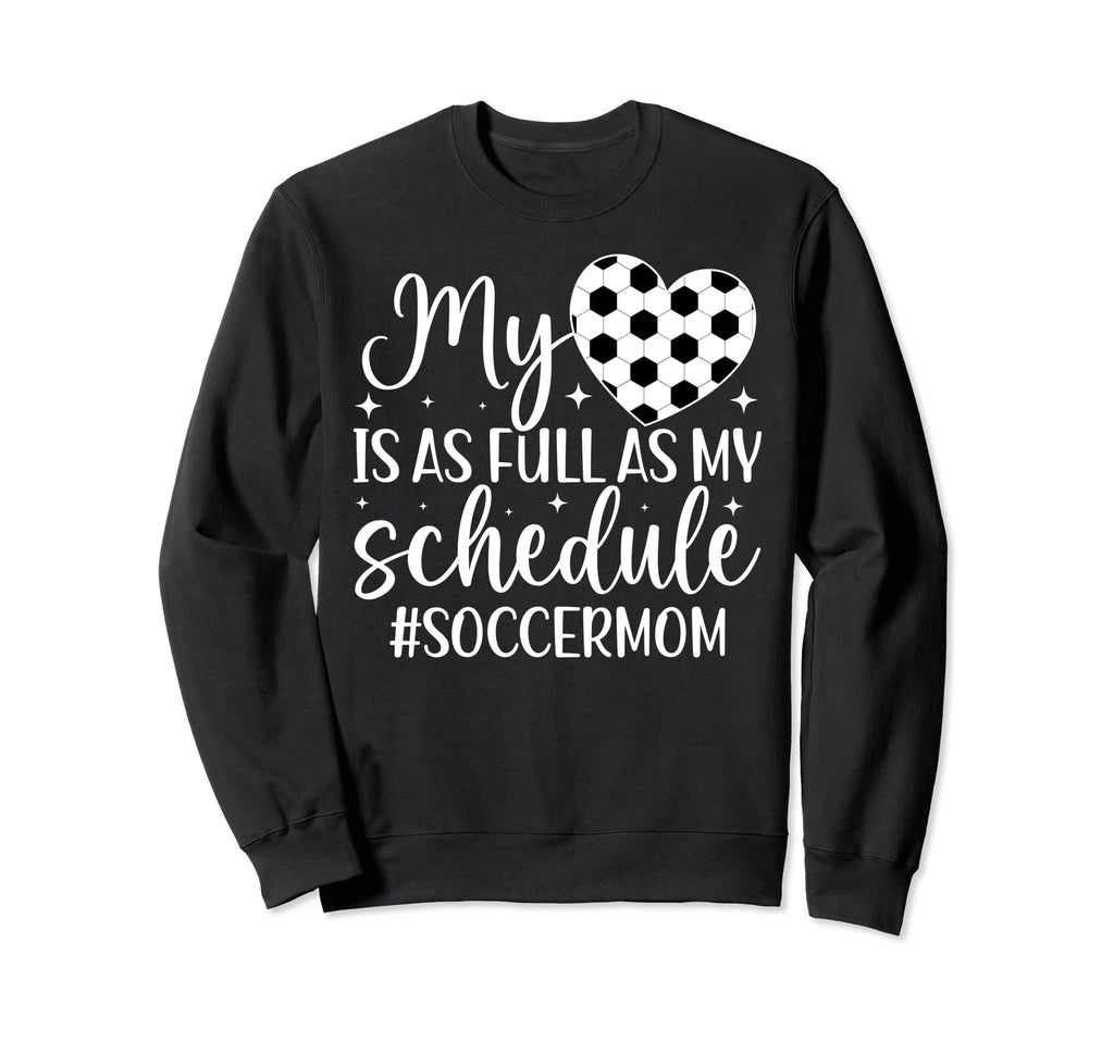 My Heart Soccer Mom Soccer Player Sweatshirt - Streetwear Style Unisex