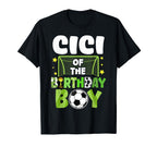 Soccer Cici Birthday Party Family T-Shirt - Minimalist Print for Adults