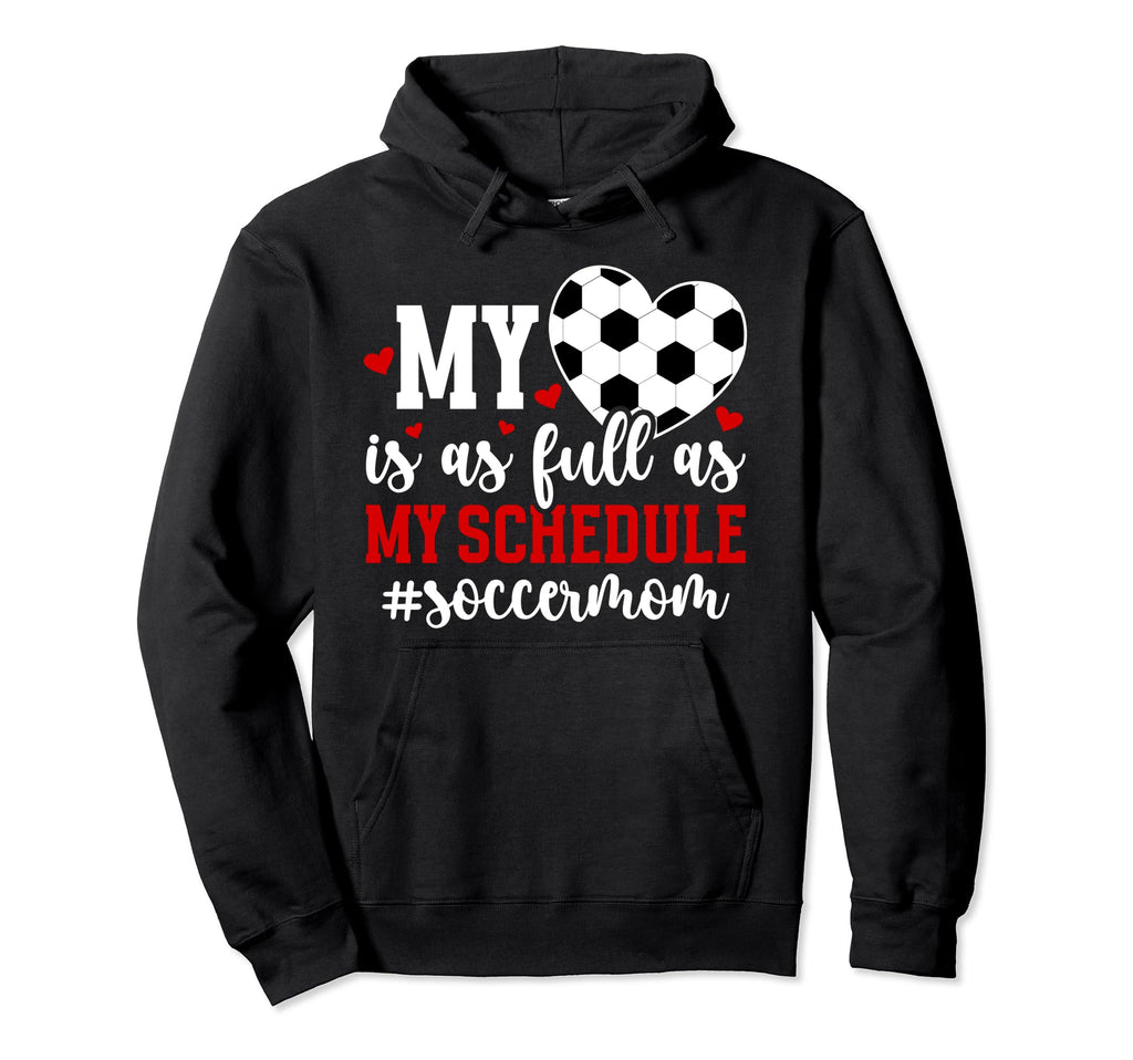 My Heart Soccer Mom Soccer Player Mama Hoodie - Unique Graphic Men Women