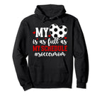 My Heart Soccer Mom Soccer Player Mama Hoodie - Unique Graphic Men Women