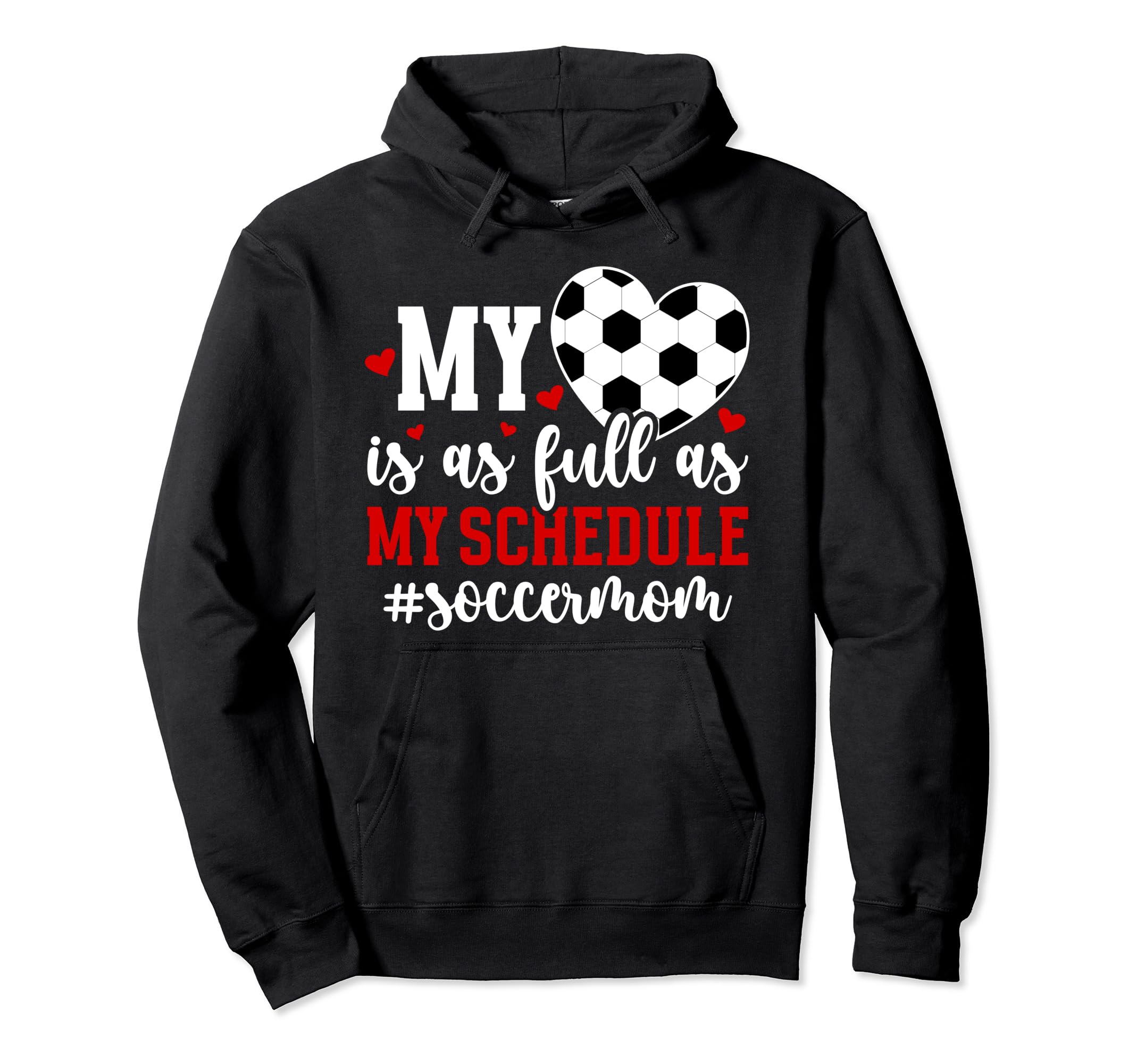 My Heart Soccer Mom Soccer Player Mama Hoodie - Unique Graphic Men Women