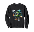 Soccer Melon Sunglasses Summer Vibes Sweatshirt - Graphic Print Men Women