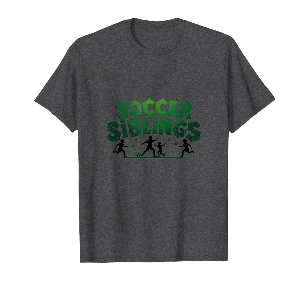 Soccer Siblings Family Teamwork Soccer T-Shirt - Trendy Graphic Unisex
