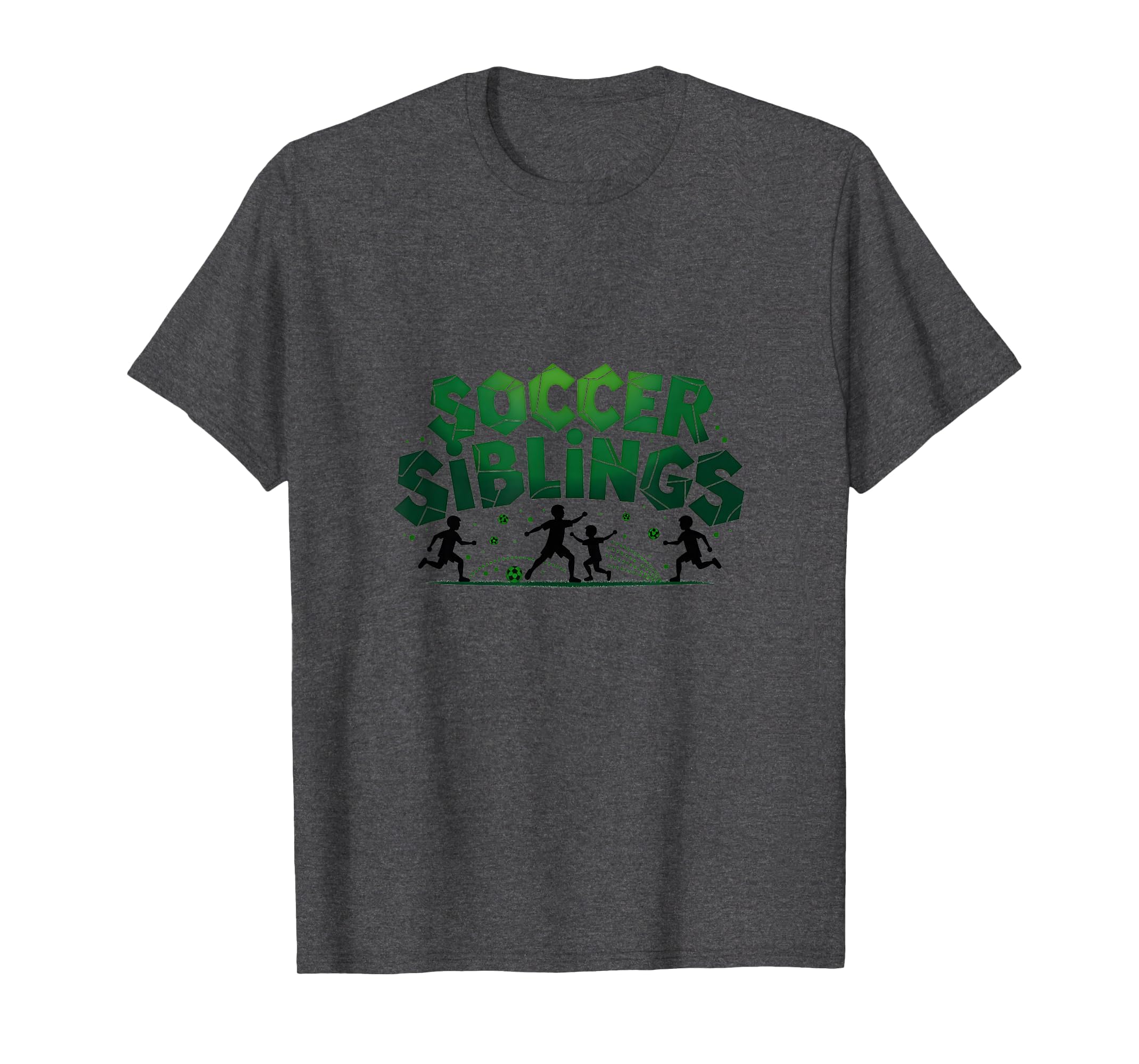 Soccer Siblings Family Teamwork Soccer T-Shirt - Trendy Graphic Unisex