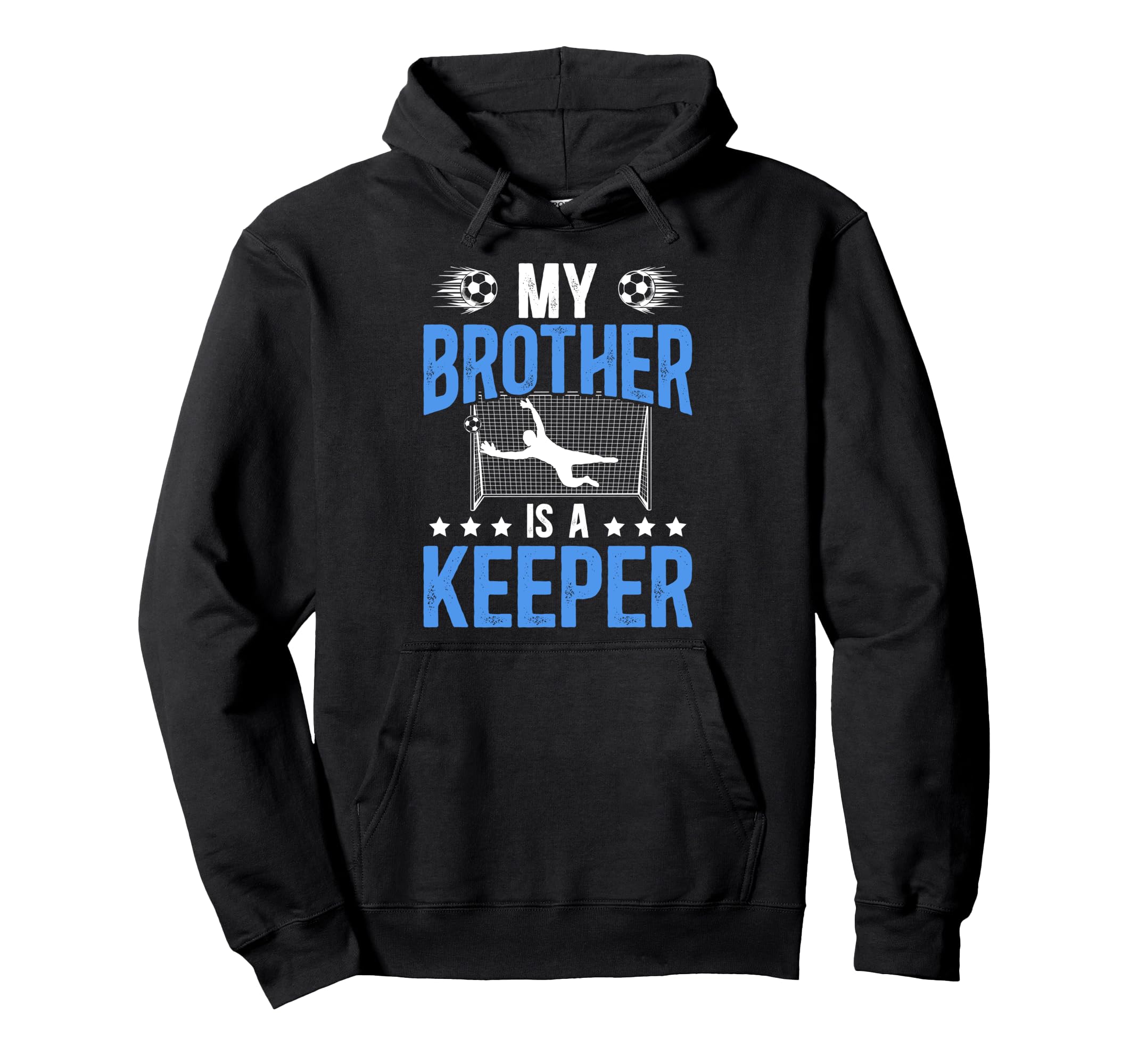 Proud Soccer Keeper Brother Soccer Hoodie - Graphic Print Men Women