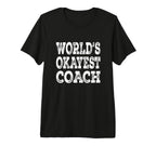 Worlds Okayest Coach Funny Sports T-Shirt - Trendy Graphic Men Women