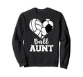 Ball Aunt Heart Funny Soccer Sweatshirt - Streetwear Style Men Women