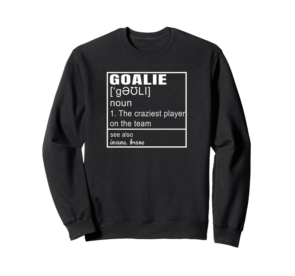 Goalkeeper Definition Soccer Sweatshirt - Minimalist Print for Adults