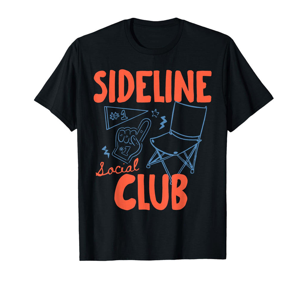 Sideline Social Club Baseball Soccer T-Shirt - Graphic Print Men Women