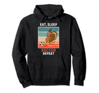 Turkey Bird Eat Sleep Soccer Repeat Hoodie - Custom Art Print Men Women