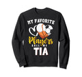 Tia My Favorite Baseball Sweatshirt - Casual Everyday Wear for Adults