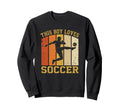 This Loves Soccer Player Kick Sweatshirt - Trendy Graphic for Adults