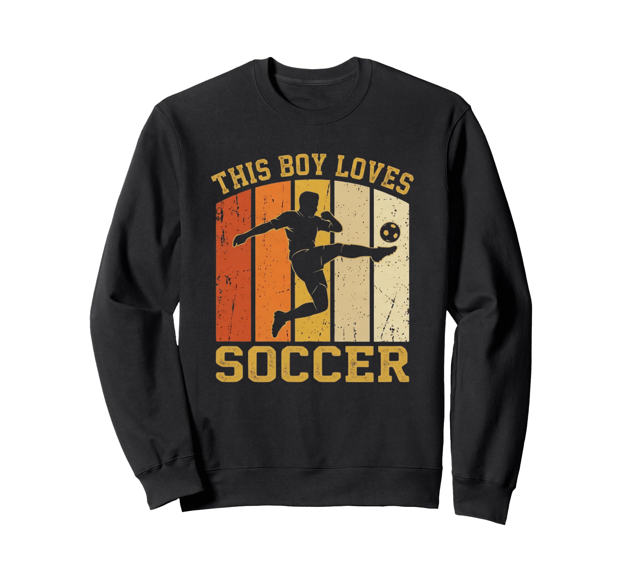 This Loves Soccer Player Kick Sweatshirt - Trendy Graphic for Adults