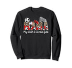 My Heart Is That Field Soccer Mom Sweatshirt - Aesthetic Graphic Men Women