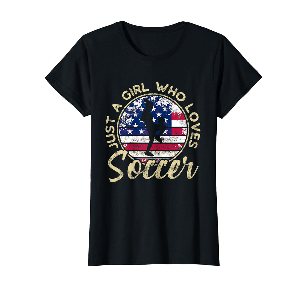 Just Who Loves Soccer Soccer T-Shirt - Casual Everyday Wear for Adults