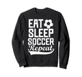 Eat Sleep Soccer Repeat Fantasy Sweatshirt - Custom Art Print for Adults